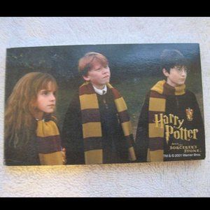 Harry Potter Sorcerer's Stone Warner Brothers 2001 Memo Pad Writing Ron Hermione